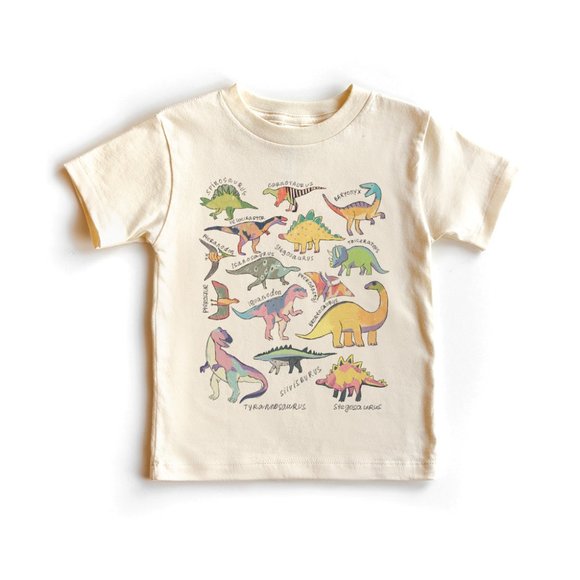 Aurlex Tees Other - Cute Dinosaur Toddler Shirt - Future Paleontologist - Dino Names Natural Tee